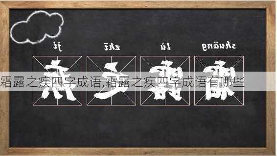 霜露之疾四字成语,霜露之疾四字成语有哪些