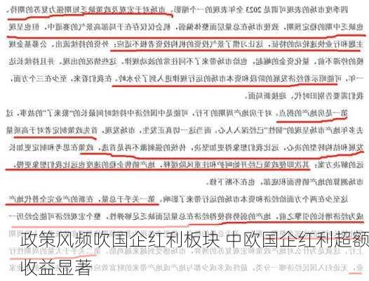 政策风频吹国企红利板块 中欧国企红利超额收益显著