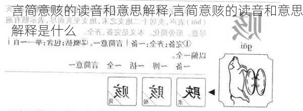 言简意赅的读音和意思解释,言简意赅的读音和意思解释是什么