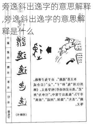 旁逸斜出逸字的意思解释,旁逸斜出逸字的意思解释是什么