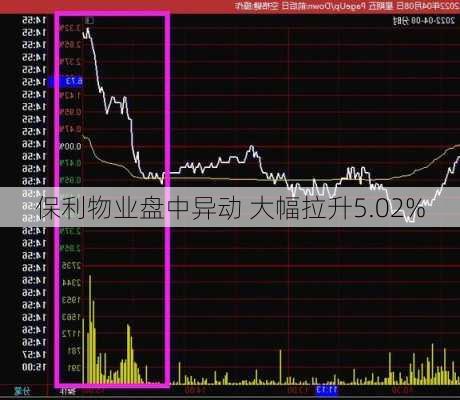 保利物业盘中异动 大幅拉升5.02%