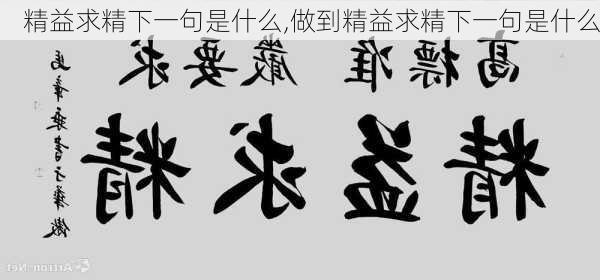 精益求精下一句是什么,做到精益求精下一句是什么