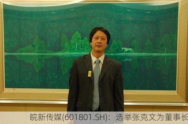 皖新传媒(601801.SH)：选举张克文为董事长