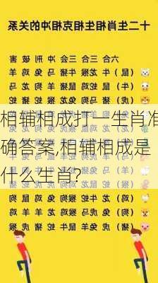 相辅相成打一生肖准确答案,相辅相成是什么生肖?