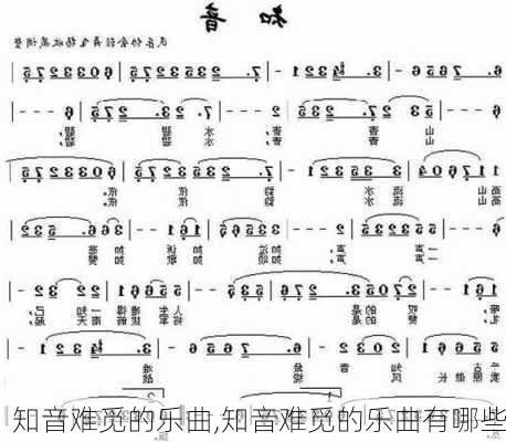 知音难觅的乐曲,知音难觅的乐曲有哪些