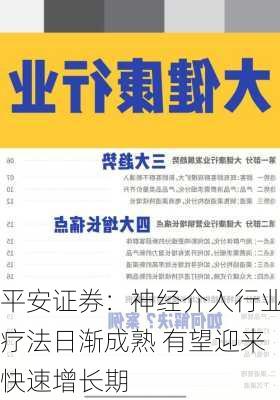 平安证券：神经介入行业疗法日渐成熟 有望迎来快速增长期