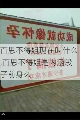 百思不得姐现在叫什么,百思不得姐是内涵段子前身么