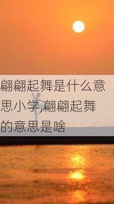 翩翩起舞是什么意思小学,翩翩起舞的意思是啥