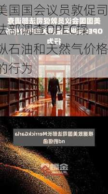 美国国会议员敦促司法部调查OPEC操纵石油和天然气价格的行为