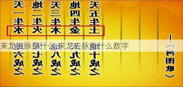 来龙去脉指什么,来龙去脉指什么数字