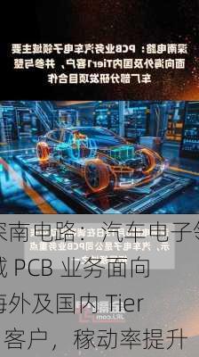 深南电路：汽车电子领域 PCB 业务面向海外及国内 Tier1 客户，稼动率提升