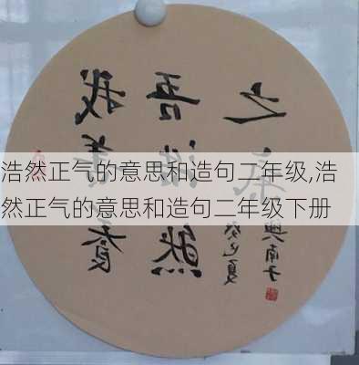 浩然正气的意思和造句二年级,浩然正气的意思和造句二年级下册