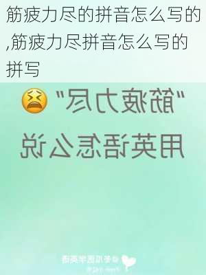 筋疲力尽的拼音怎么写的,筋疲力尽拼音怎么写的拼写