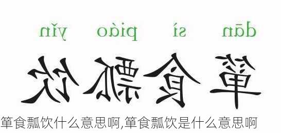 箪食瓢饮什么意思啊,箪食瓢饮是什么意思啊