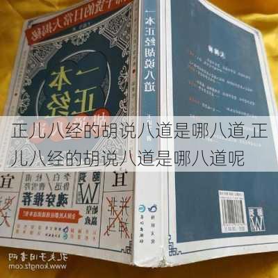 正儿八经的胡说八道是哪八道,正儿八经的胡说八道是哪八道呢