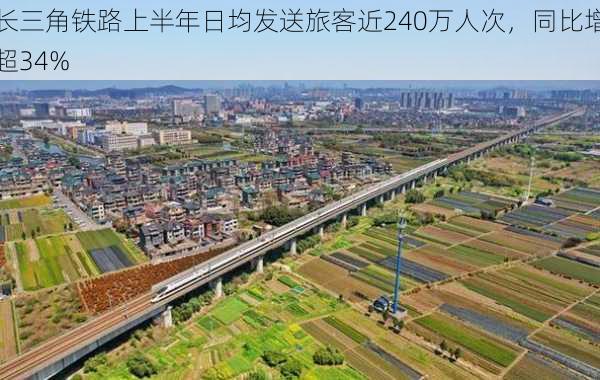 长三角铁路上半年日均发送旅客近240万人次，同比增超34%