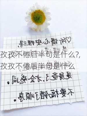 孜孜不倦后半句是什么?,孜孜不倦后半句是什么