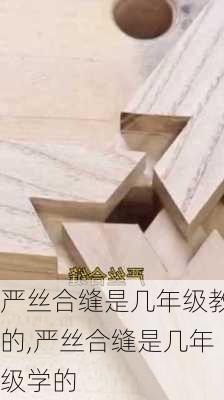 严丝合缝是几年级教的,严丝合缝是几年级学的