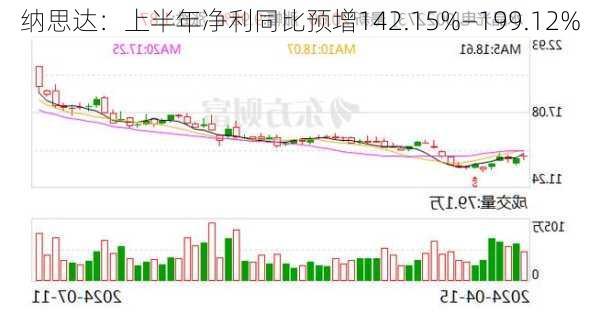 纳思达：上半年净利同比预增142.15%―199.12%