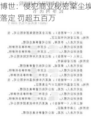 博世：侵犯商业秘密案尘埃落定 罚超五百万