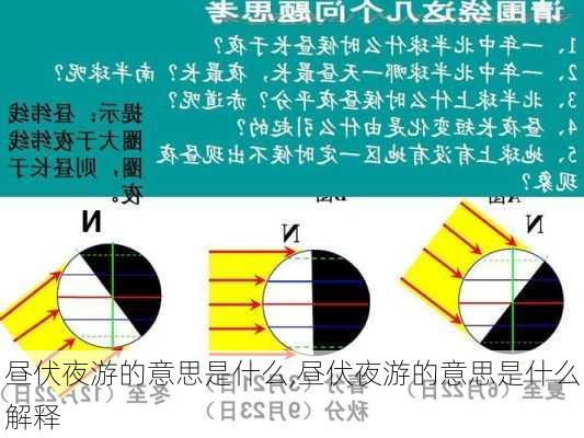 昼伏夜游的意思是什么,昼伏夜游的意思是什么解释