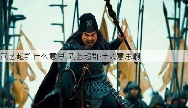 武艺超群什么意思,武艺超群什么意思啊