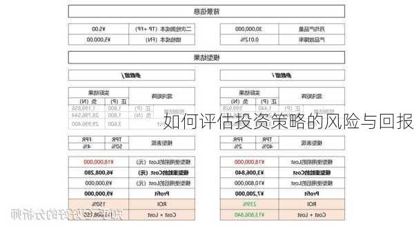 如何评估投资策略的风险与回报