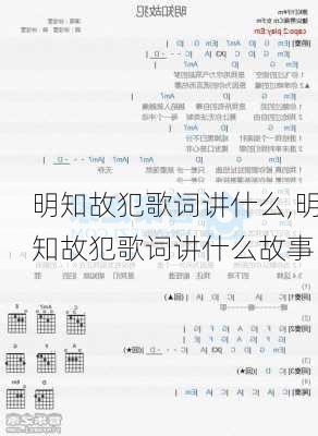 明知故犯歌词讲什么,明知故犯歌词讲什么故事