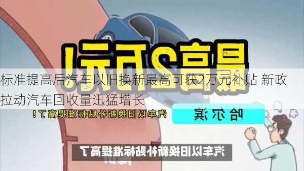 标准提高后汽车以旧换新最高可获2万元补贴 新政拉动汽车回收量迅猛增长