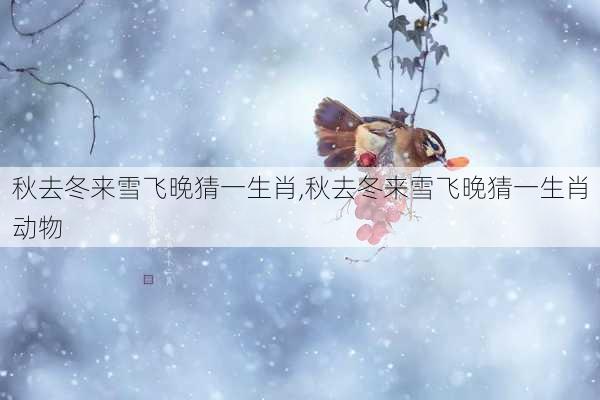 秋去冬来雪飞晚猜一生肖,秋去冬来雪飞晚猜一生肖动物