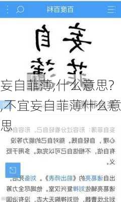 妄自菲薄,什么意思?,不宜妄自菲薄什么意思