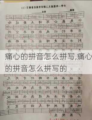 痛心的拼音怎么拼写,痛心的拼音怎么拼写的