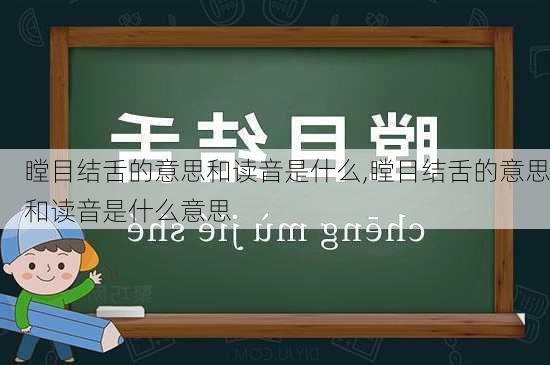 瞠目结舌的意思和读音是什么,瞠目结舌的意思和读音是什么意思