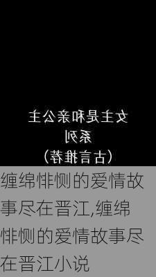 缠绵悱恻的爱情故事尽在晋江,缠绵悱恻的爱情故事尽在晋江小说