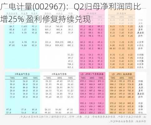 广电计量(002967)：Q2归母净利润同比增25% 盈利修复持续兑现