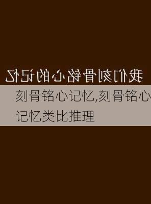 刻骨铭心记忆,刻骨铭心记忆类比推理