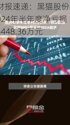 财报速递：黑猫股份2024年半年度净亏损5448.36万元