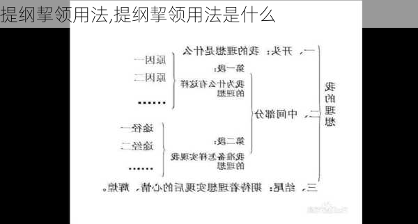 提纲挈领用法,提纲挈领用法是什么