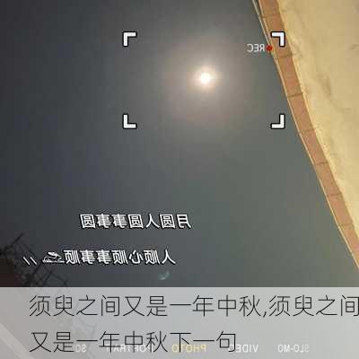 须臾之间又是一年中秋,须臾之间又是一年中秋下一句