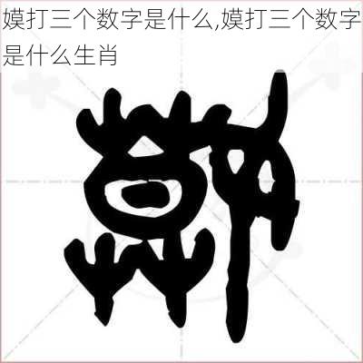 嫫打三个数字是什么,嫫打三个数字是什么生肖