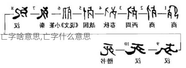 亡字啥意思,亡字什么意思