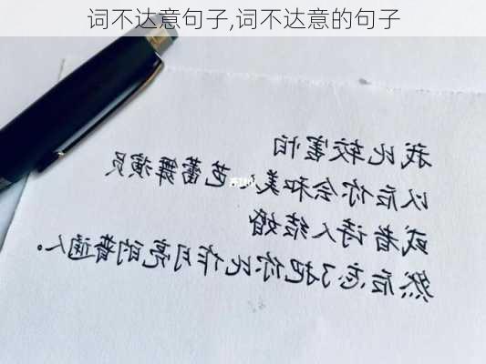 词不达意句子,词不达意的句子