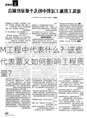 M工程中代表什么？这些代表意义如何影响工程质量？