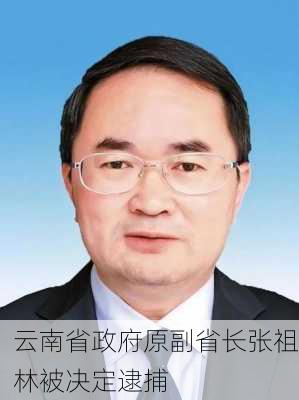 云南省政府原副省长张祖林被决定逮捕