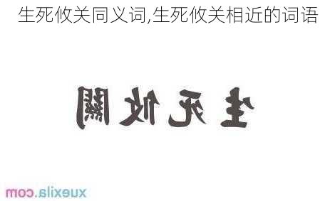 生死攸关同义词,生死攸关相近的词语