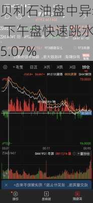 贝利石油盘中异动 下午盘快速跳水5.07%