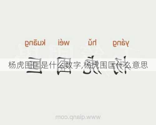 杨虎围匡是什么数字,杨虎围匡什么意思