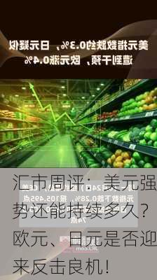 汇市周评：美元强势还能持续多久？欧元、日元是否迎来反击良机！