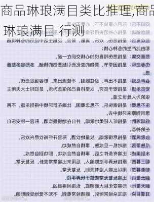 商品琳琅满目类比推理,商品 琳琅满目 行测