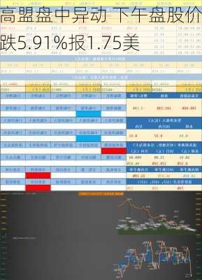 安高盟盘中异动 下午盘股价大跌5.91%报1.75美元